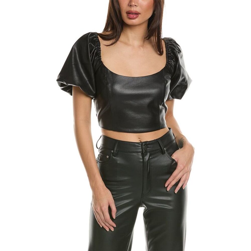 Lost + Wander Womens  Bring On The Night Top, Black